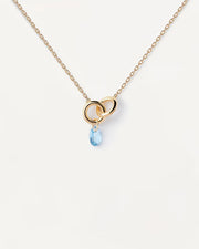 PDPAOLA - Blue Lily Necklace - Gold