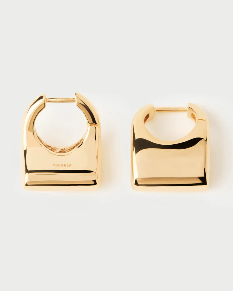 PDPAOLA - Medium Ibiza Hoop Earrings - Gold