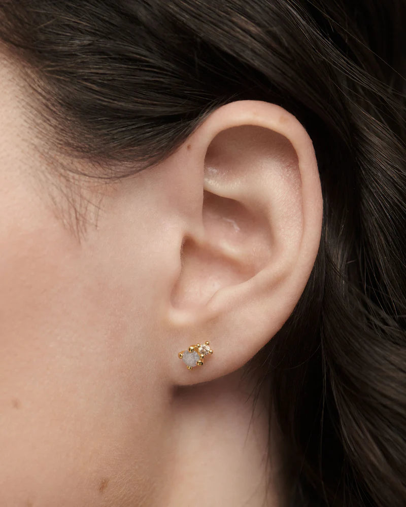 PDPAOLA - Fog Stud Earrings - Gold