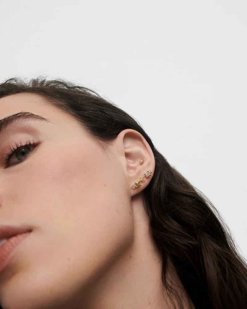 PDPAOLA - Fog Stud Earrings - Gold