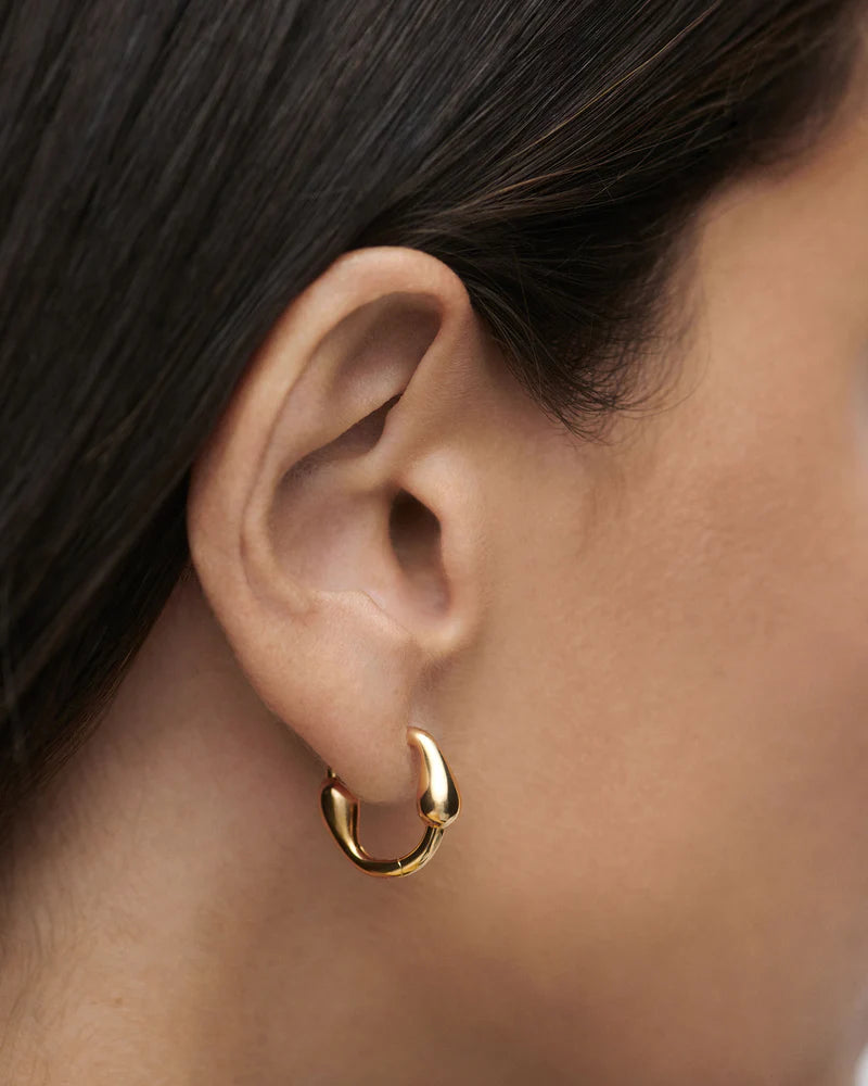 PDPAOLA - Cycle Hoop Earrings - Gold