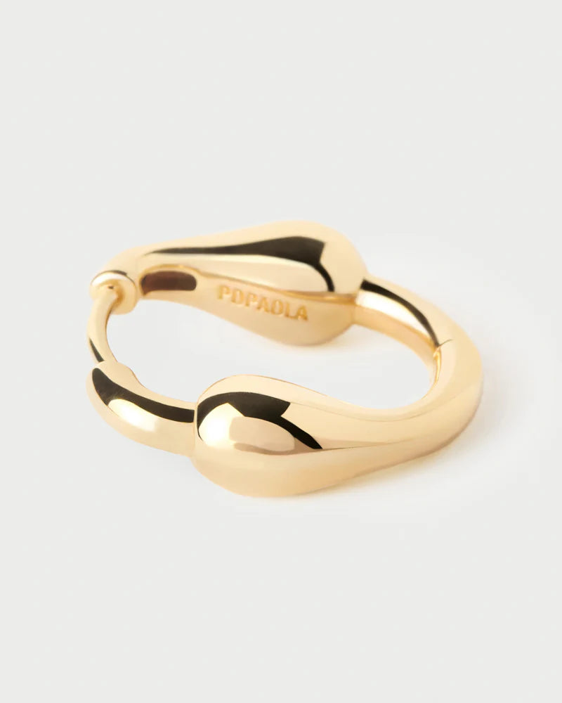 PDPAOLA - Cycle Hoop Earrings - Gold