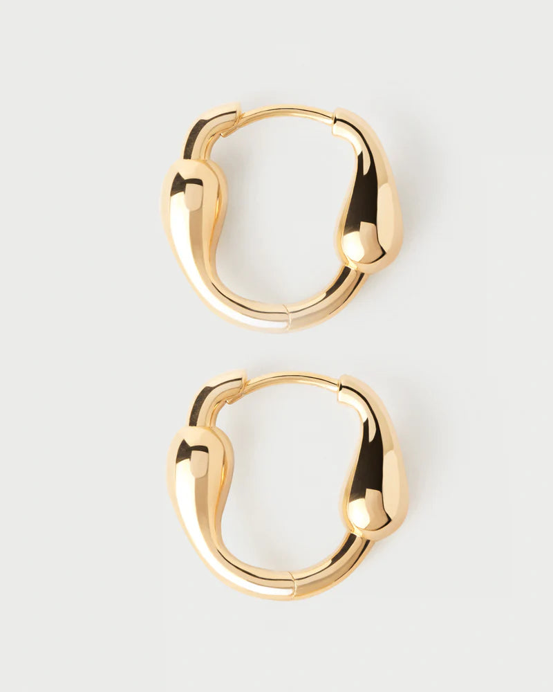 PDPAOLA - Cycle Hoop Earrings - Gold