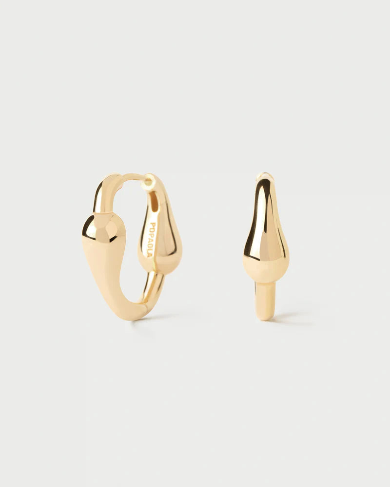 PDPAOLA - Cycle Hoop Earrings - Gold