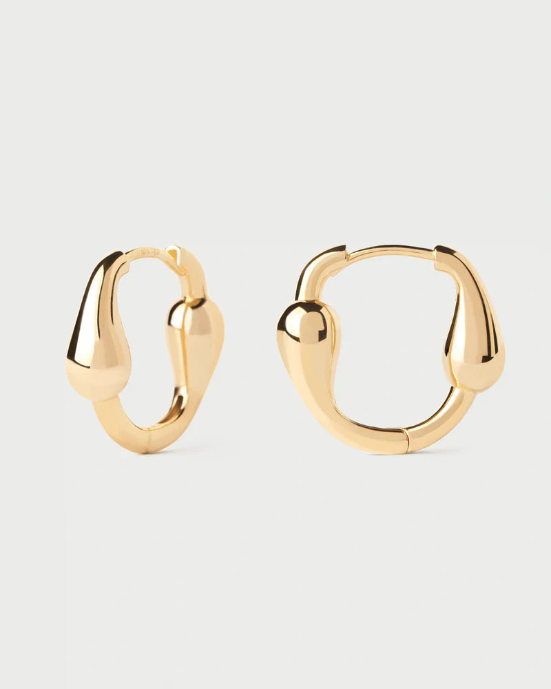 PDPAOLA - Cycle Hoop Earrings - Gold