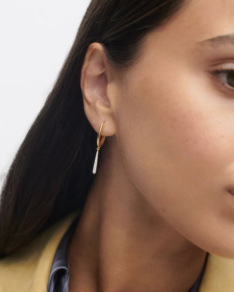 PDPAOLA - Olga Mini Hoop Earrings - Gold