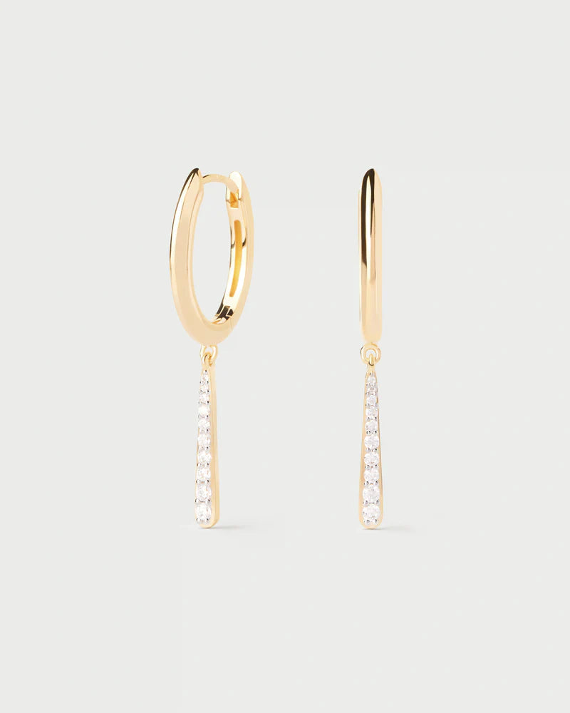 PDPAOLA - Olga Mini Hoop Earrings - Gold