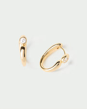 PDPAOLA - Becca Hoop Earrings - Gold