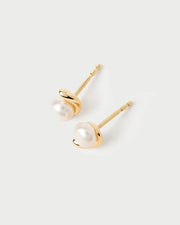 PDPAOLA - La Perla Mini Stud Earrings - Gold