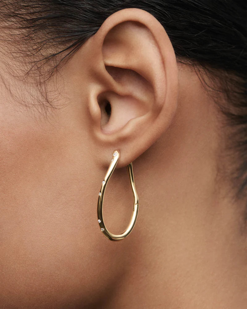 PDPAOLA - Air Hoop Earrings - Gold