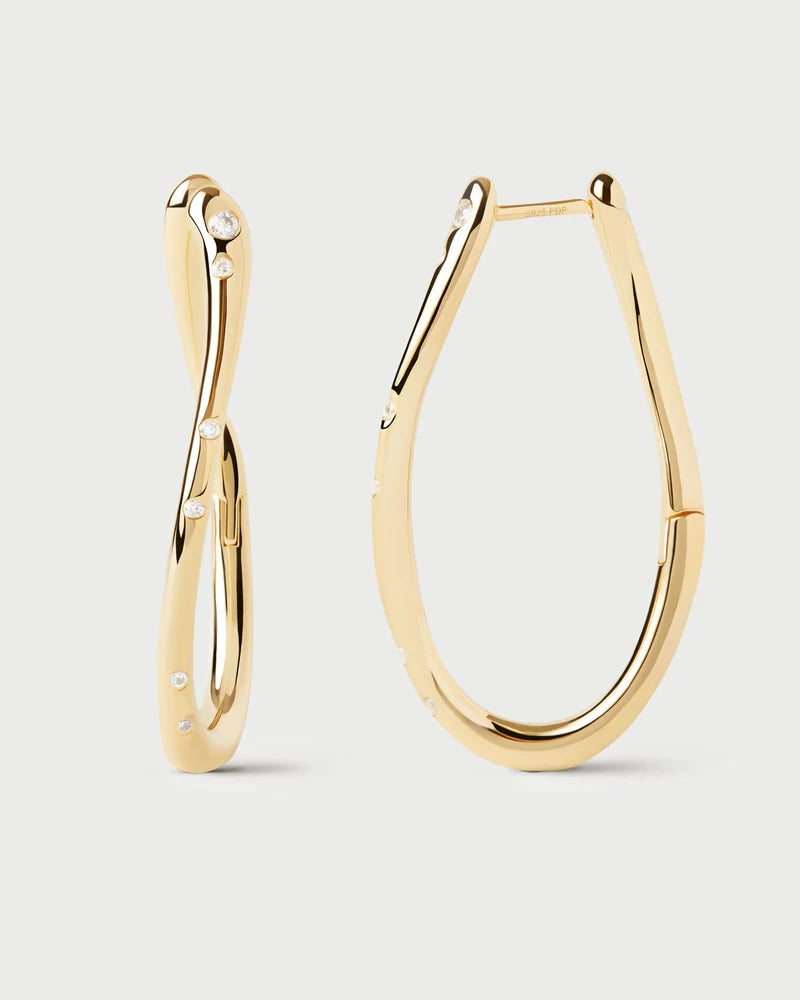 PDPAOLA - Air Hoop Earrings - Gold