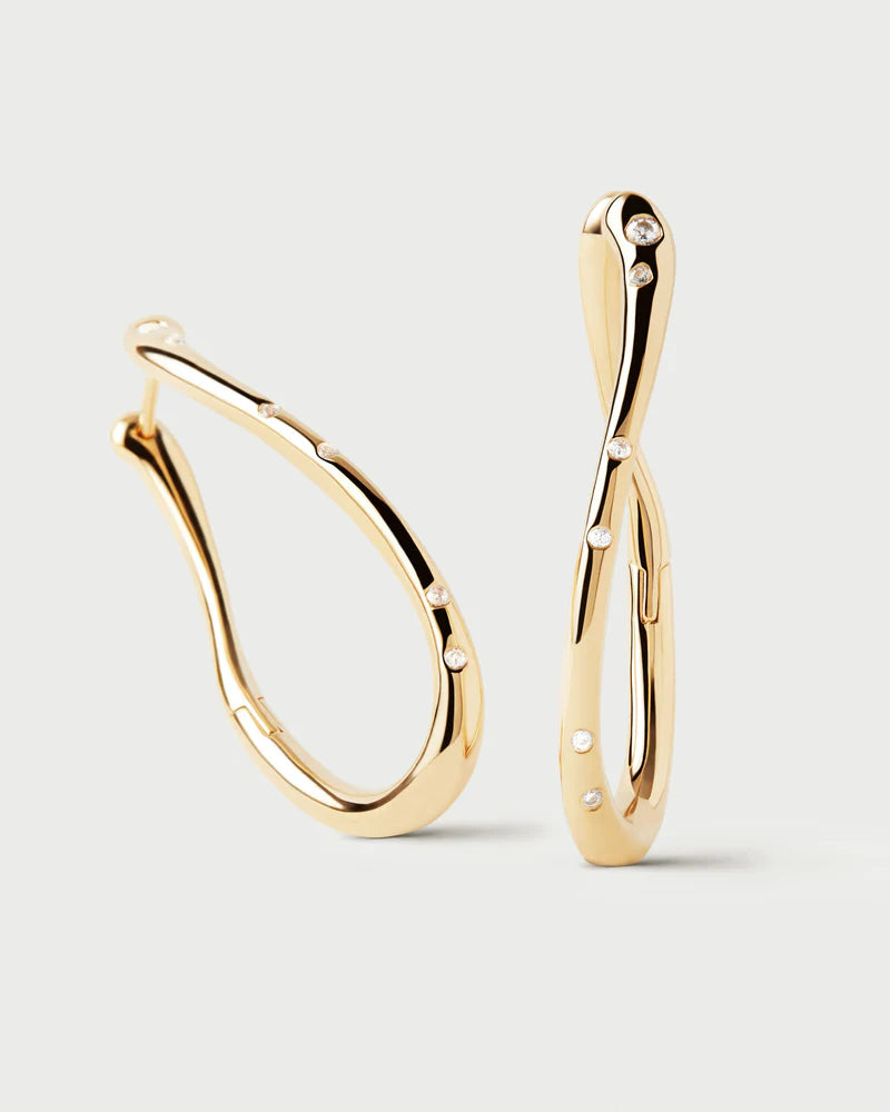 PDPAOLA - Air Hoop Earrings - Gold