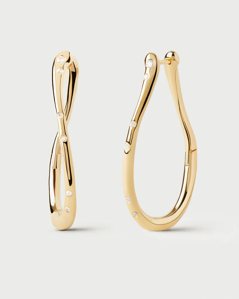 PDPAOLA - Air Hoop Earrings - Gold
