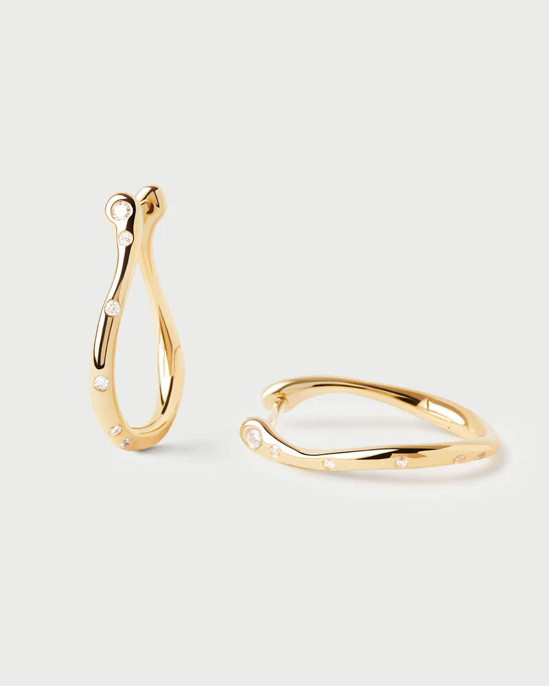 PDPAOLA - Air Mini Hoop Earrings - Gold