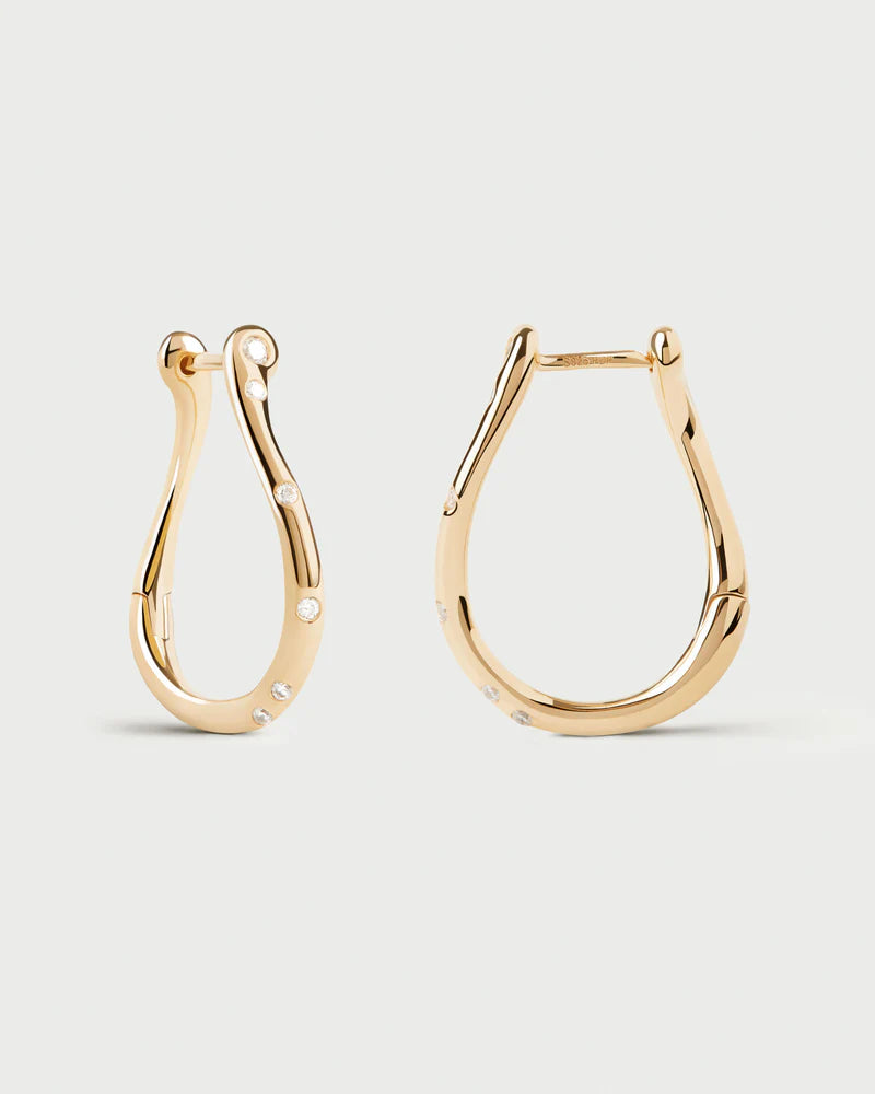 PDPAOLA - Air Mini Hoop Earrings - Gold