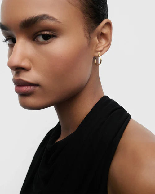 PDPAOLA - Air Mini Hoop Earrings - Gold