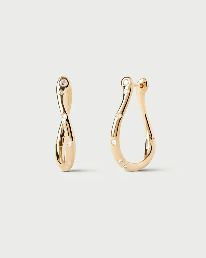 PDPAOLA - Air Mini Hoop Earrings - Gold