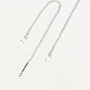 PDPAOLA - Waterfall Drop Earrings - Silver