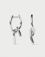 PDPAOLA - Mini Twist Hoop Earrings - Silver
