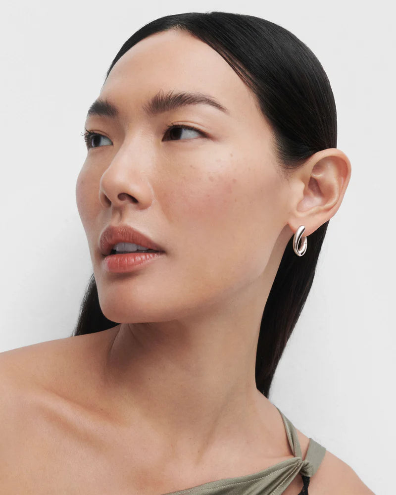 PDPAOLA - Helix Hoop Earrings - Silver