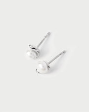 PDPAOLA - La Perla Mini Stud Earrings - Silver