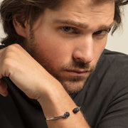 Thomas Sabo - Silver Bangle with Zirconia Skulls