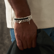 ChloBo - Men's Slim Round Bracelet - Silver