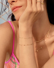 Ania Haie - Geometry Mixed Discs Bracelet - Gold