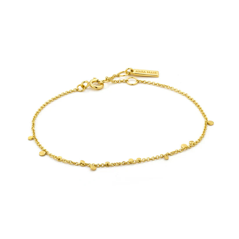 Ania Haie - Geometry Mixed Discs Bracelet - Gold