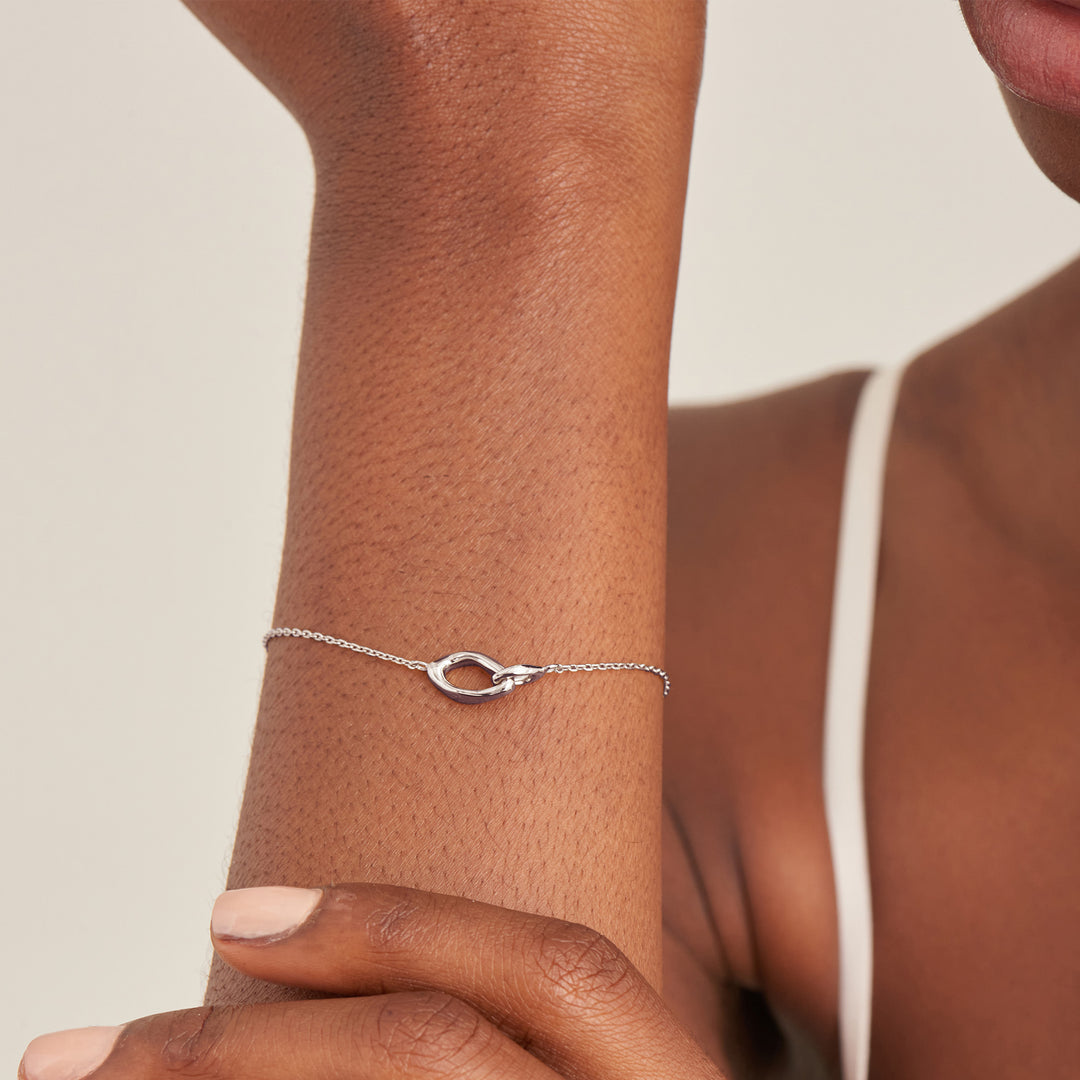 Ania Haie - Wave Link Bracelet - Silver