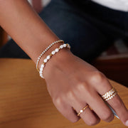 Ania Haie - Row Bezel Set Bracelet - Gold