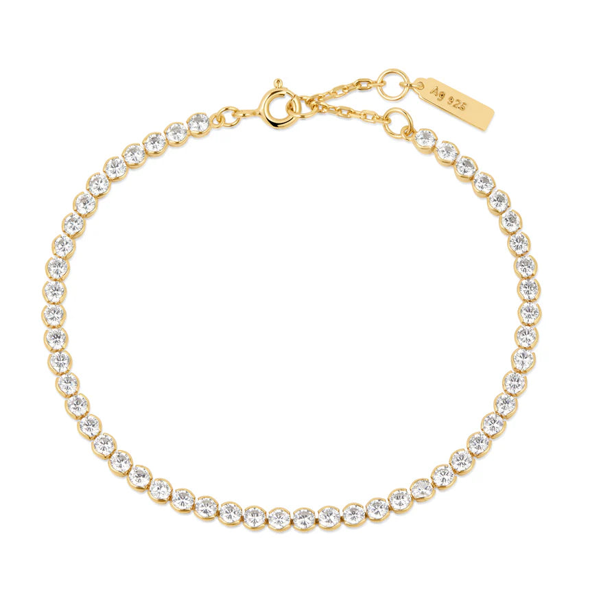 Ania Haie - Row Bezel Set Bracelet - Gold