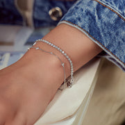 Ania Haie - Triangular Cubic Zirconia Station Bracelet - Silver