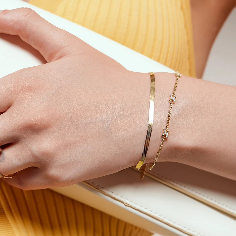 Ania Haie - Cross Station Bracelet - Gold