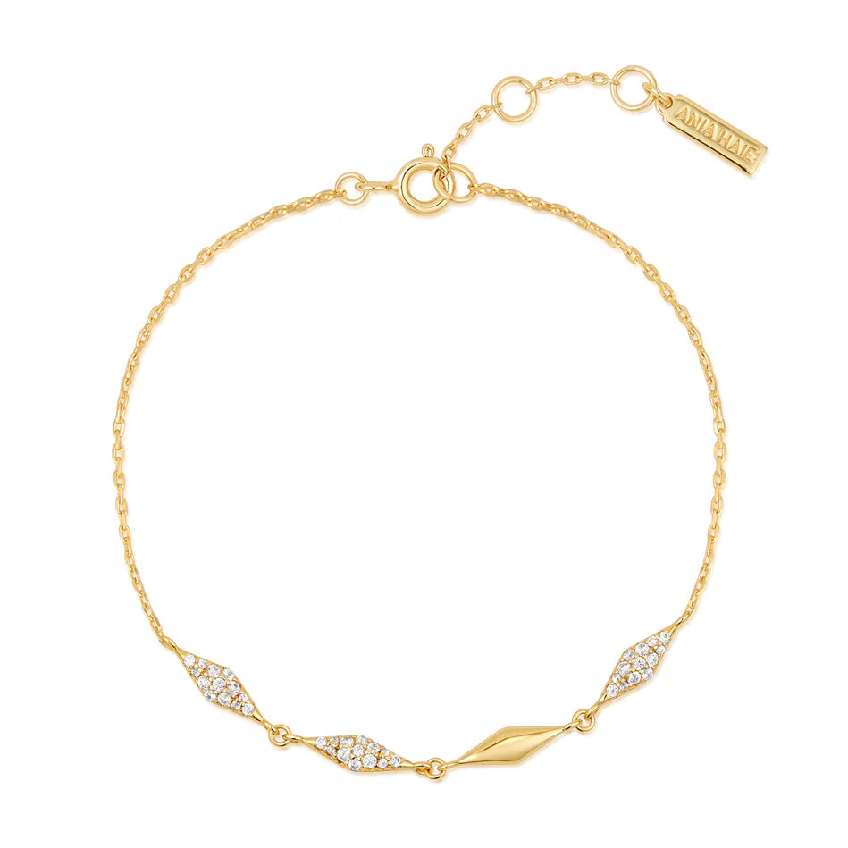 Ania Haie - Multi Sparkle Bracelet - Gold