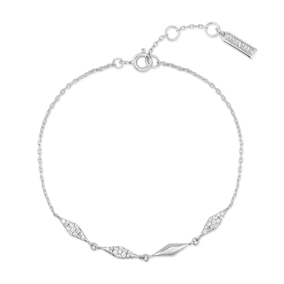 Ania Haie - Multi Sparkle Bracelet - Silver