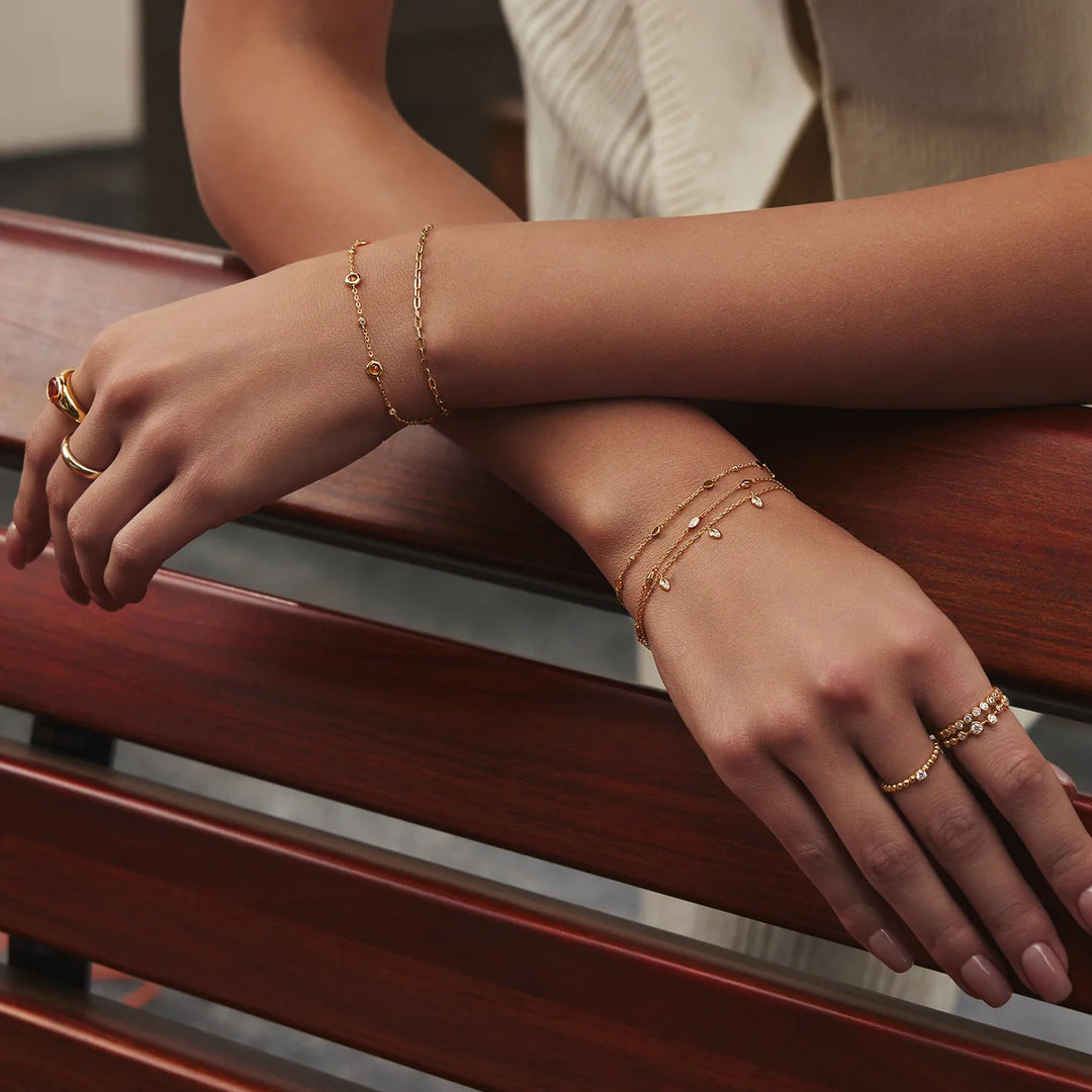 Ania Haie - Multi Rhombus Station Bracelet - Gold