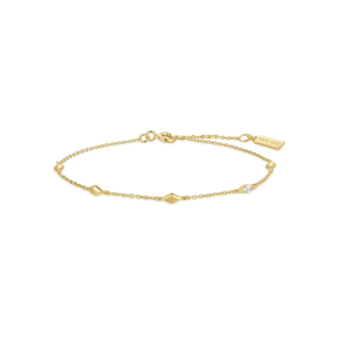 Ania Haie - Multi Rhombus Station Bracelet - Gold