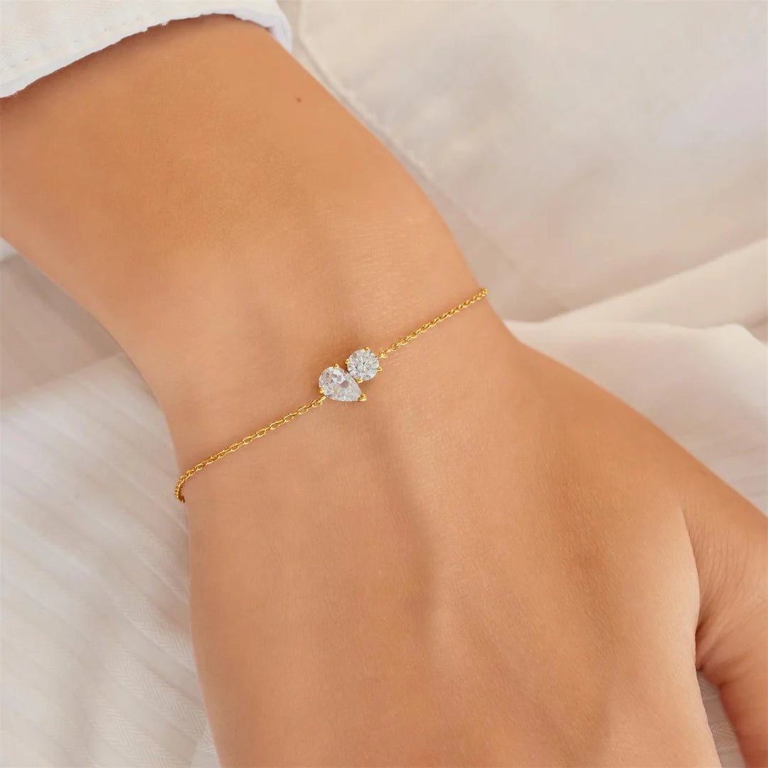 Ania Haie - Glimmer Glow Toi & Moi Bracelet - Gold