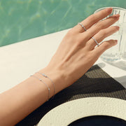 Ania Haie - Shell Pearl Cluster Bracelet - Silver