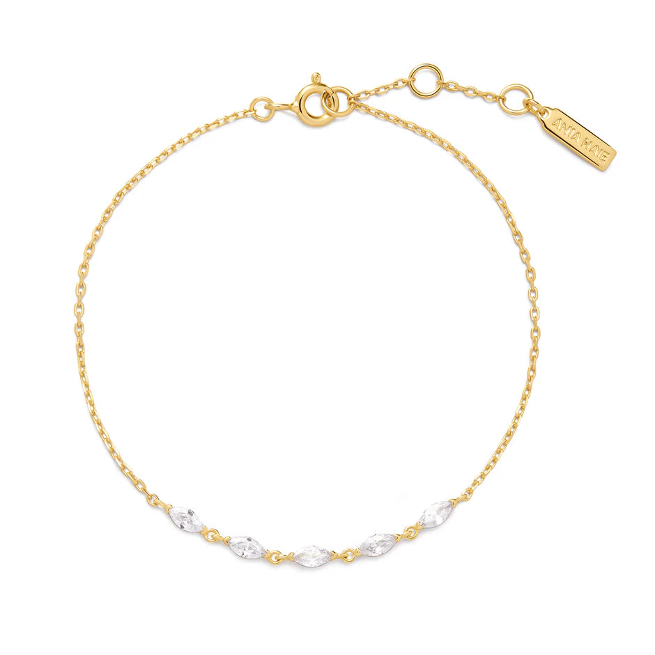 Ania Haie - Quintet Marquise Bracelet - Gold