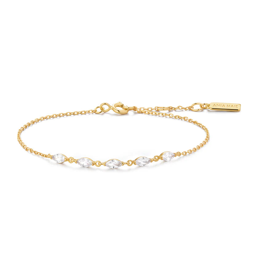 Ania Haie - Quintet Marquise Bracelet - Gold