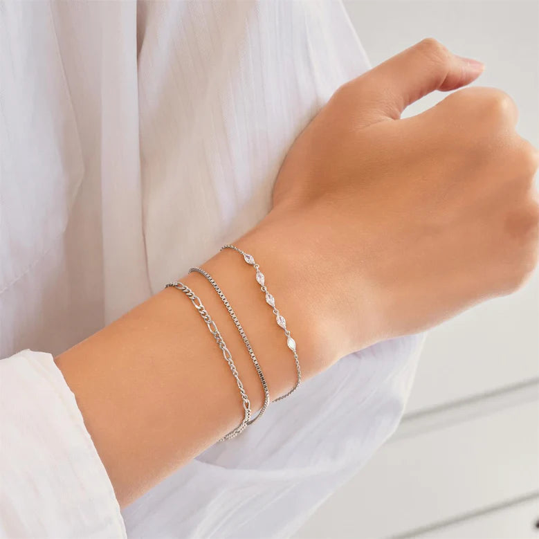 Ania Haie - Quintet Marquise Bracelet - Silver