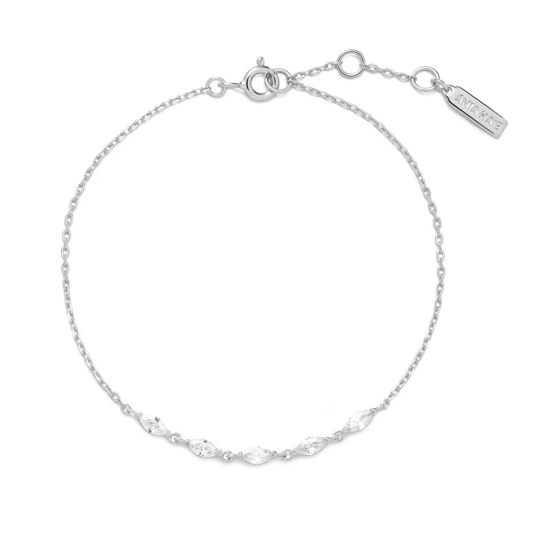 Ania Haie - Quintet Marquise Bracelet - Silver