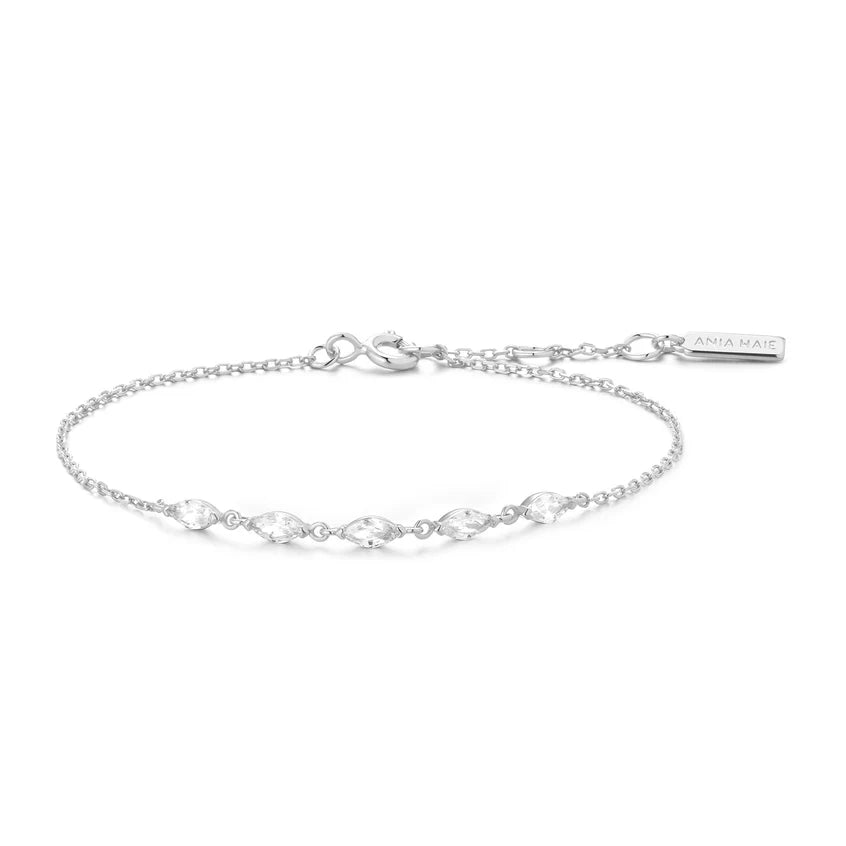 Ania Haie - Quintet Marquise Bracelet - Silver