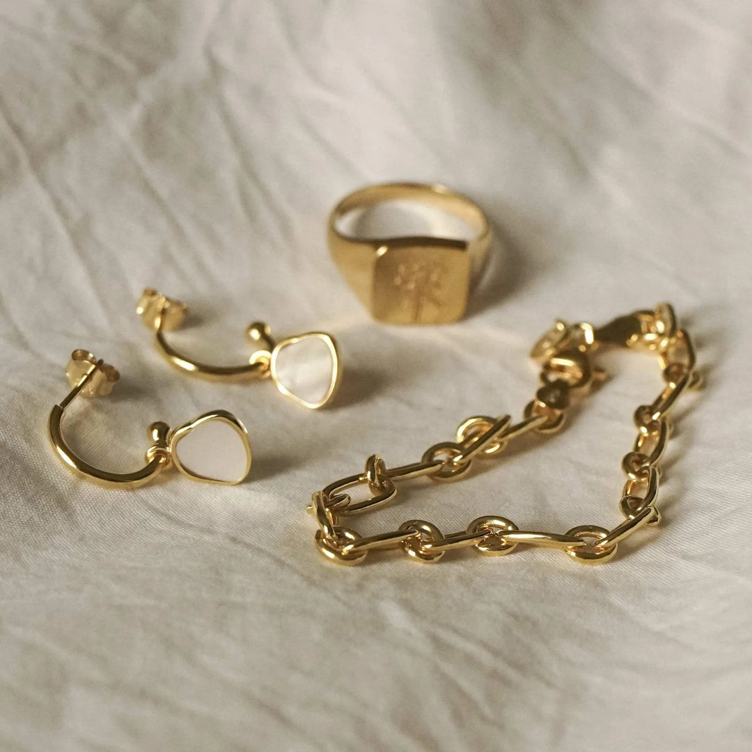 Daisy London - Stacked Linked Chain Bracelet - Gold