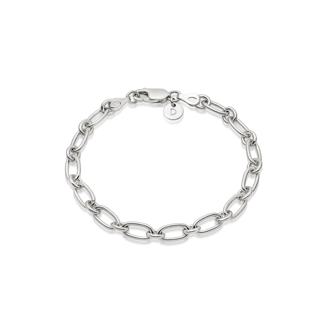 Daisy London - Stacked Linked Chain Bracelet - Silver