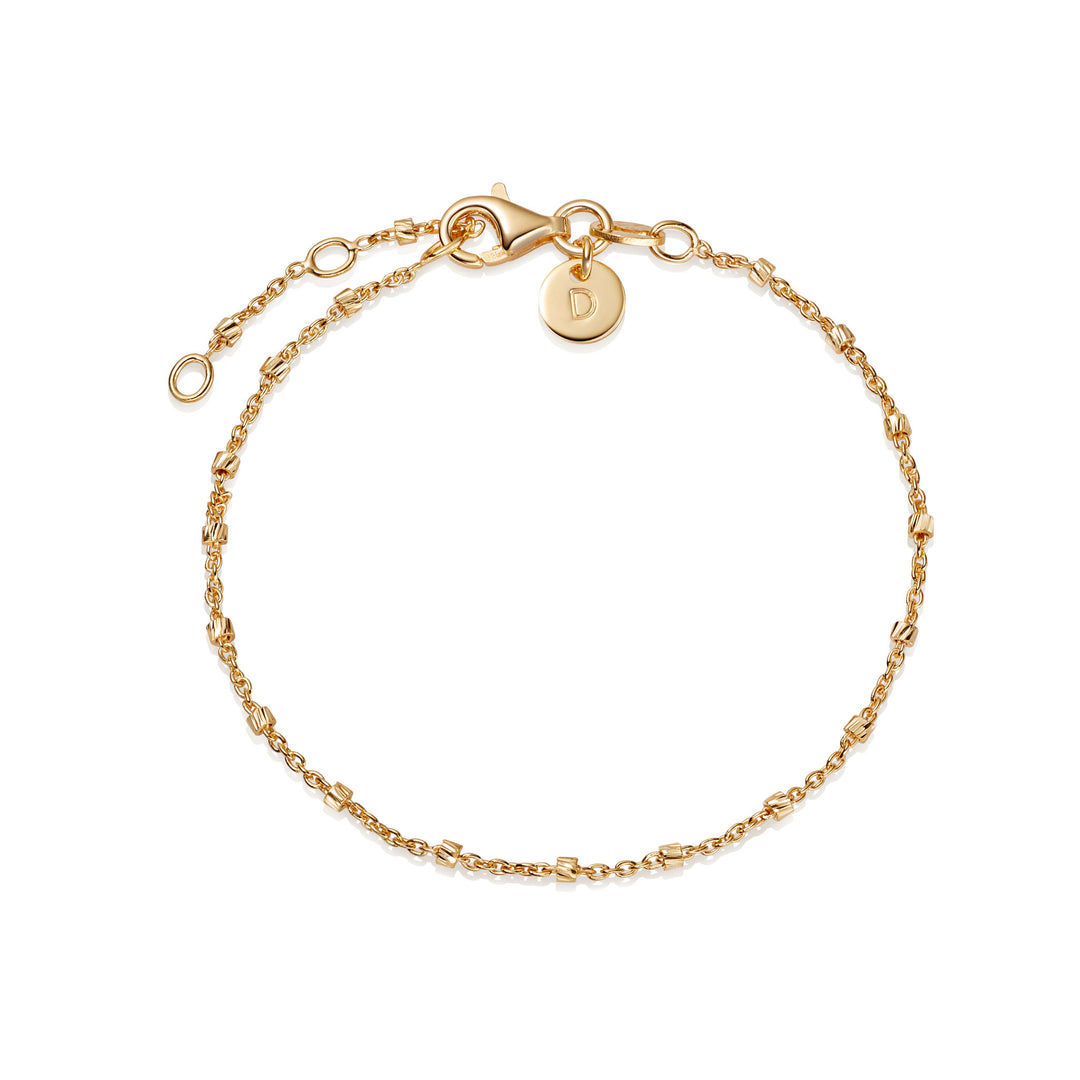 Daisy London - Cosmo Beaded Chain Bracelet - Gold