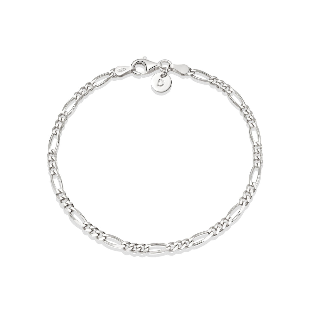 Daisy London - Figaro Chain Bracelet - Silver