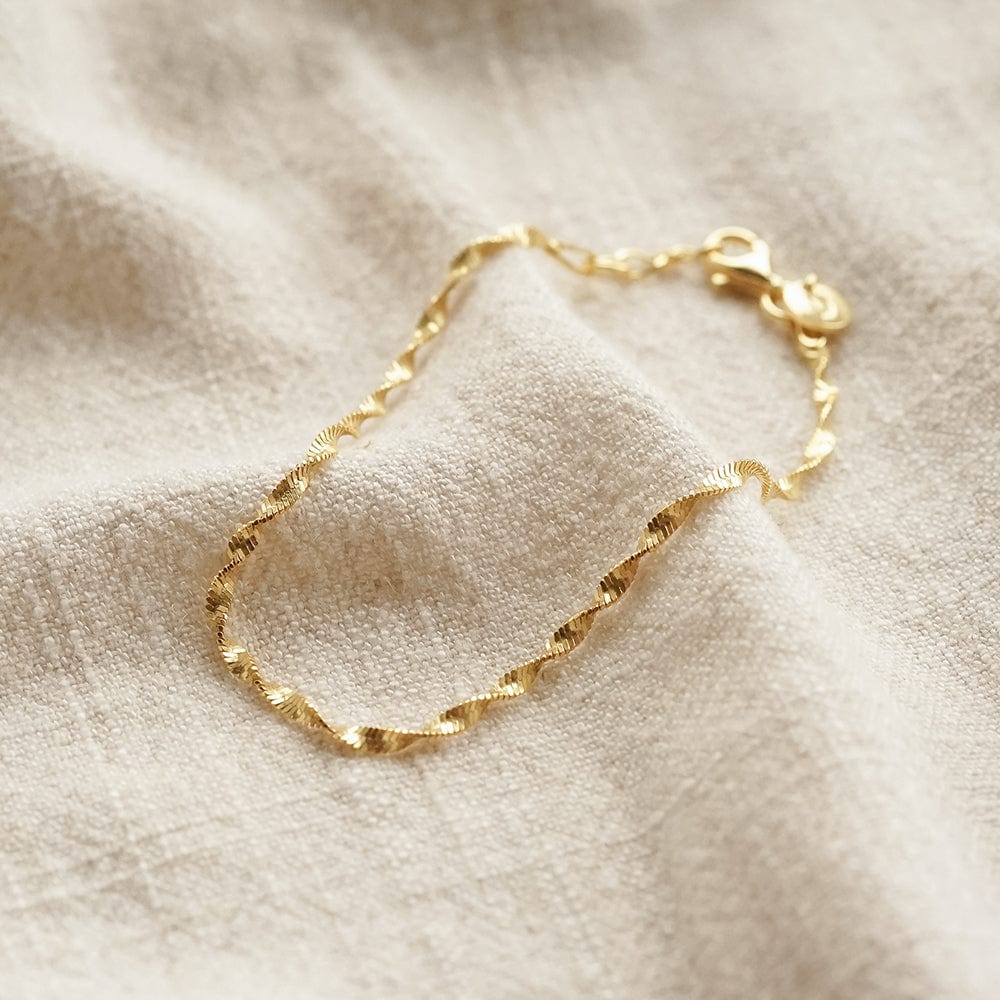 Daisy London - Helix Twisted Chain Bracelet - Gold